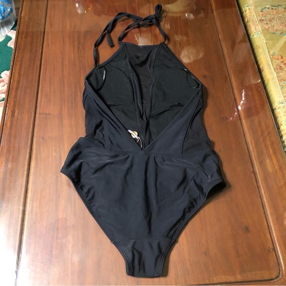 TED BAKER LONDON Halter Mesh One Piece Swimsuit Size 2 (Ted baker)  US 6 - Picture 4 of 5